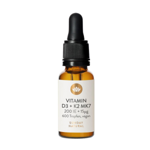 Sunday Natural Vitamin D3 + K2 MK7 200IE (0M+)