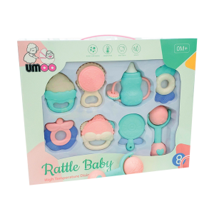 Set xúc xắc 8 món Umoo Rattle Baby