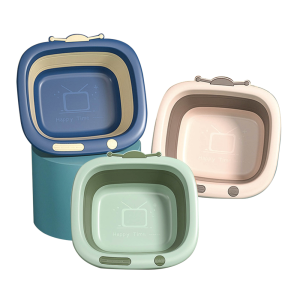 Chậu rửa mặt gấp gọn hình tivi Holla (nhiều màu)