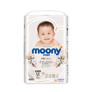 Bỉm tã quần Moony Natural M 46 miếng (5-10kg)